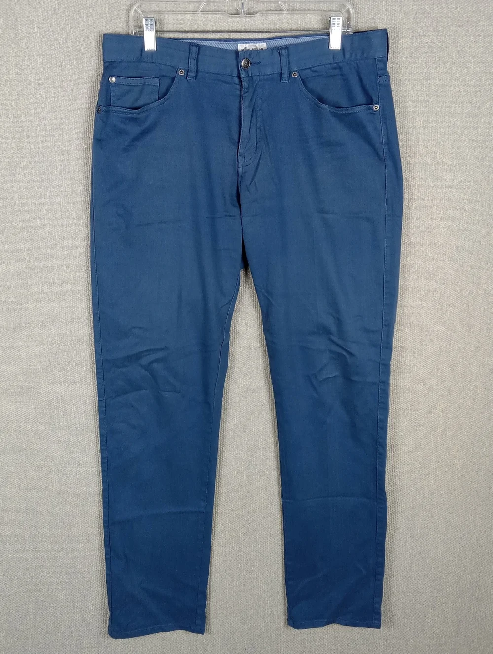 Peter Millar Signature Sateen Five-Pocket Pants Mens Size 34x32 Blue
